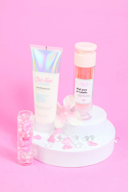 Kit Click Hair Antifrizz (Suero Reconstructor + Miel para cabello)