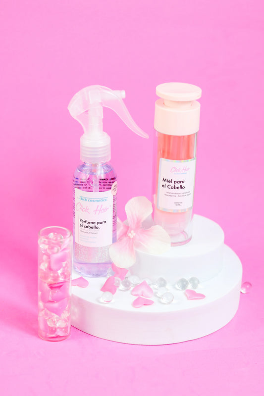 Kit Click Hair Duo Brillo-Aroma (Perfume + Miel para el Cabello)